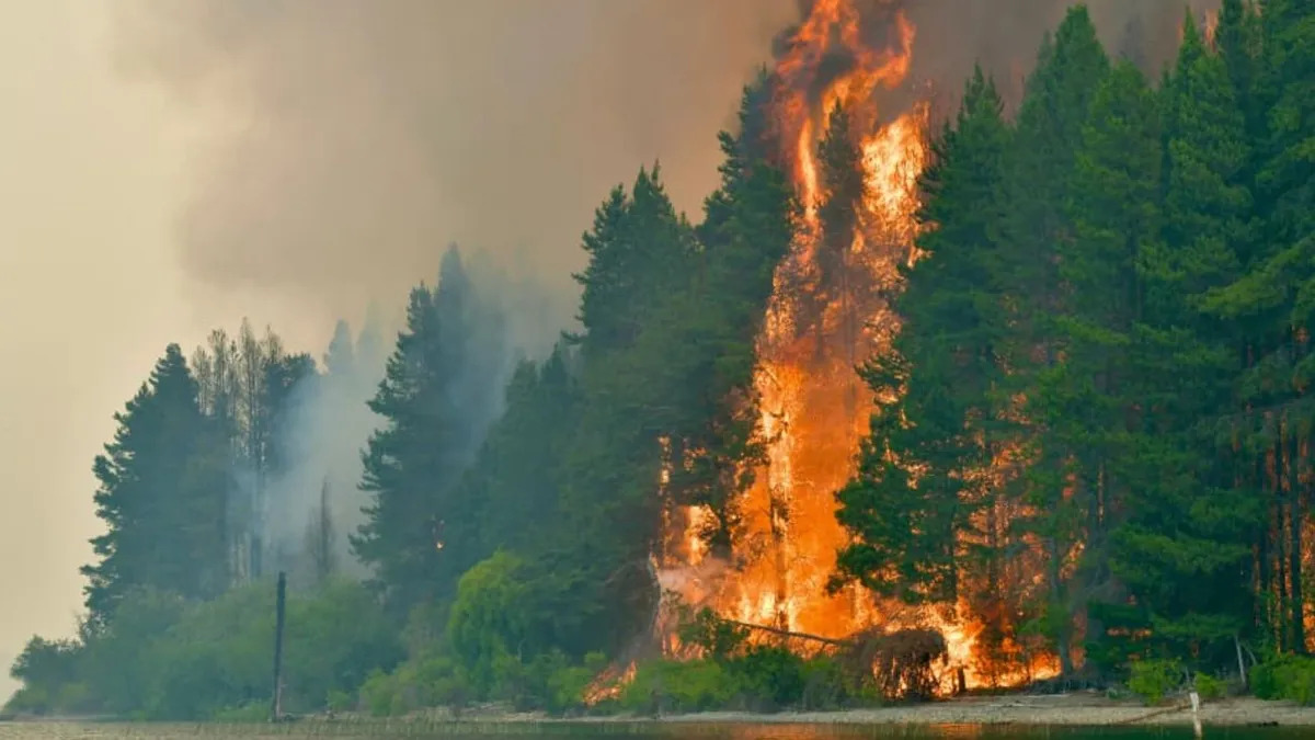 Continúan los incendios en Chubut