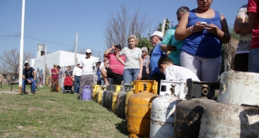 Venta de garrafas a precio diferencial programada para el viernes en Santo Tomé