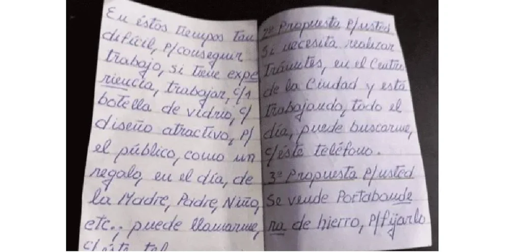 Un hombre de 67 años presentó su curriculum escrito a mano y se viralizó