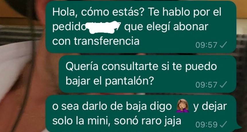 Una chica quiso cancelar una compra pero le pidió al comerciante 