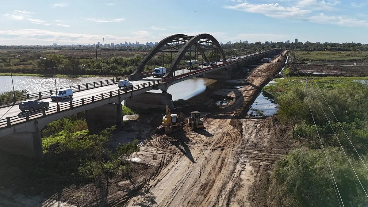 CONTINÚA LA CONSTRUCCIÓN DEL NUEVO PUENTE SANTA FE - SANTO TOMÉ