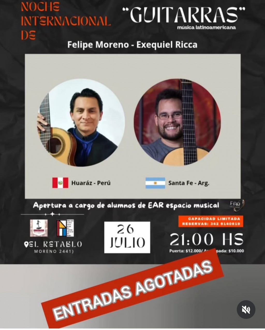Noche Internacional de Guitarras en Santa Fe