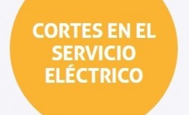 Corte de energía programado para el miércoles