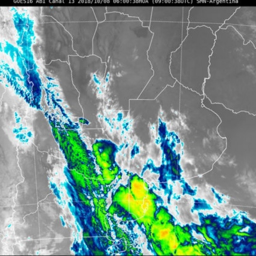 Alerta meteorológica por probables tormentas fuertes en centro y sur de Santa Fe 