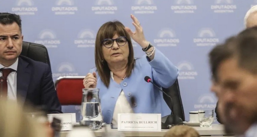 Bullrich expondrá en Diputados sobre el aumento a los fondos para Seguridad