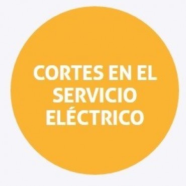 Cortes de energía programados para el martes 
