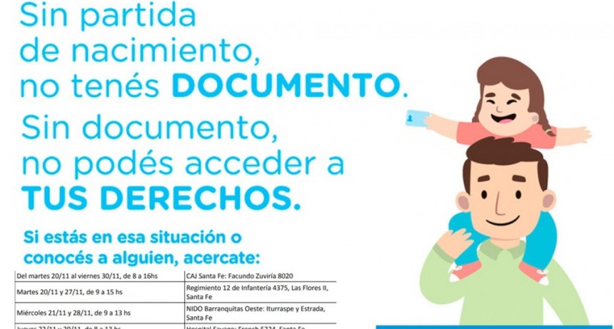 El Gobierno nacional lanza la campaña Mi Primer Documento 