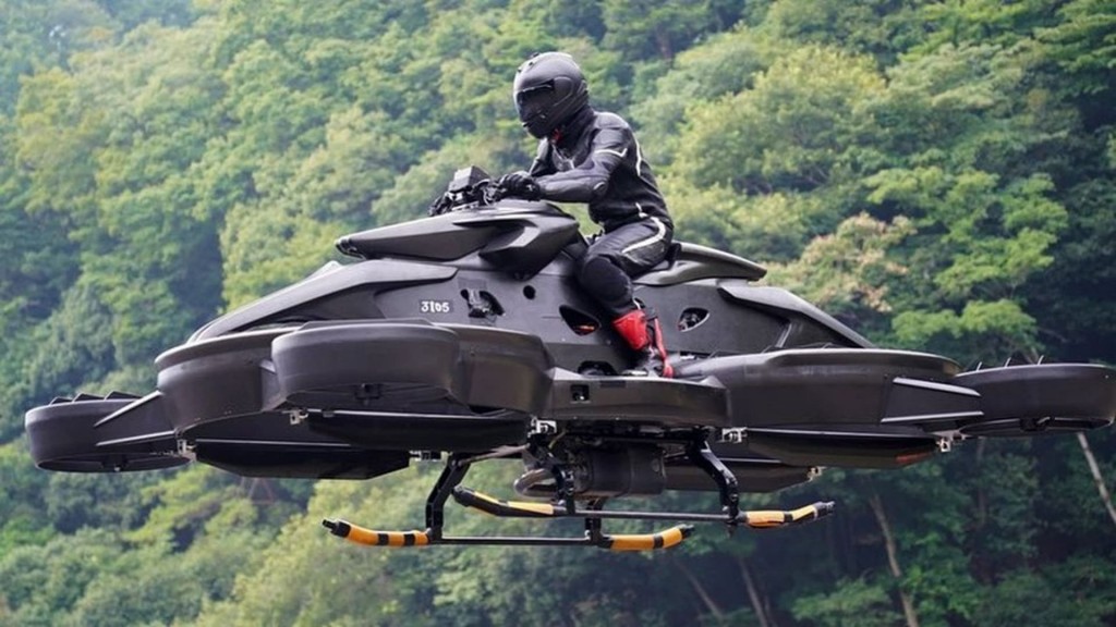 Japón lanzó la primera moto voladora del mundo